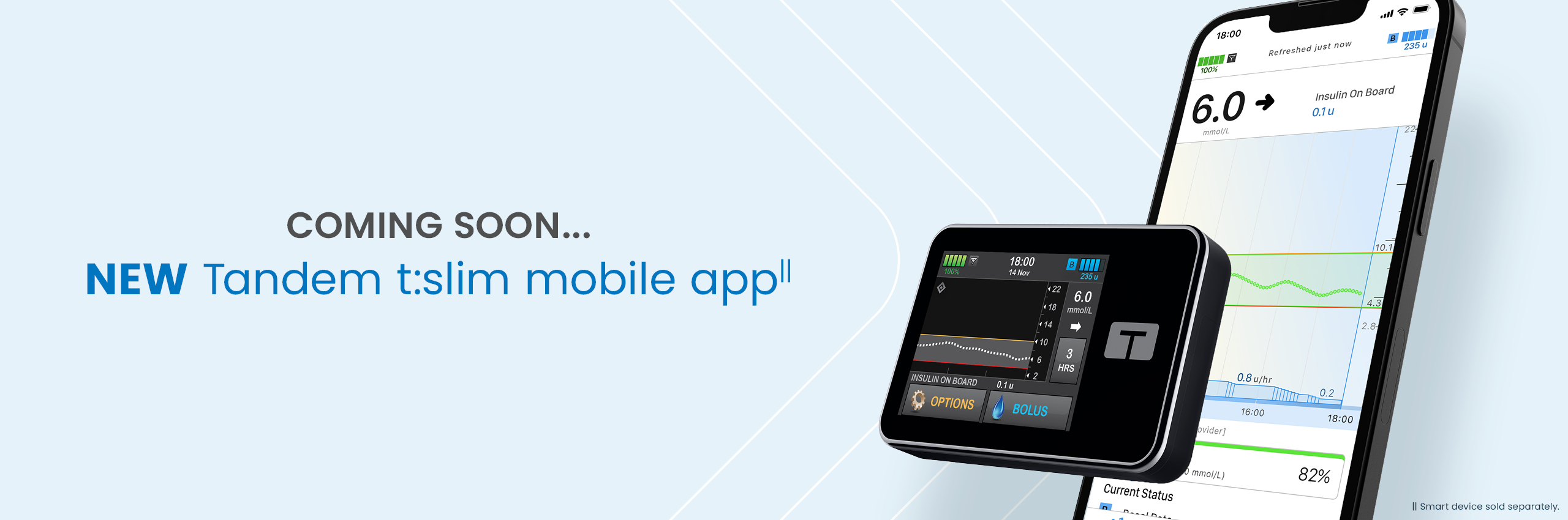 Coming soon - t:slim mobile app